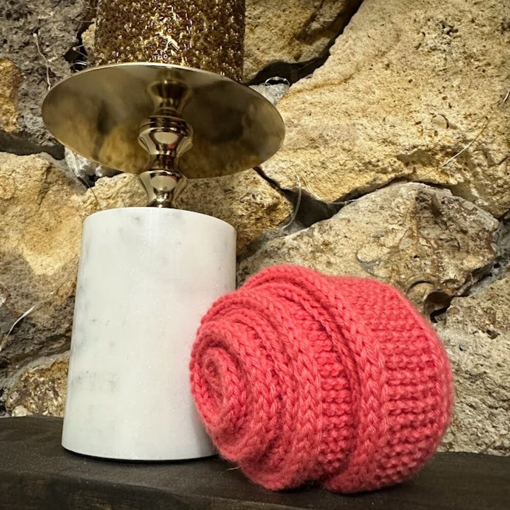 Basic Knitted Scarf Neck Tie Handmade Small Luxurious Scarf